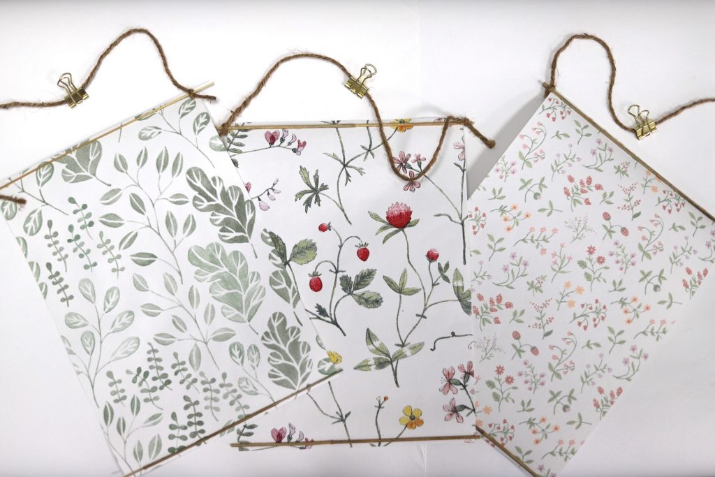 ta tillvara p&aring; och pyssla med tapetprover