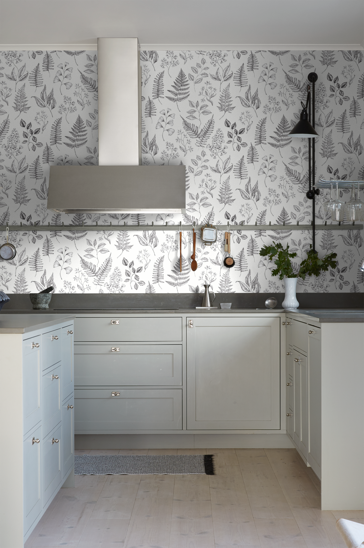 hanna wendelbo. tapet svart vit