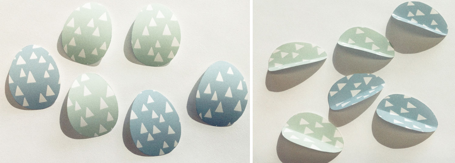 p&aring;skpyssel av tapet &auml;ggmall