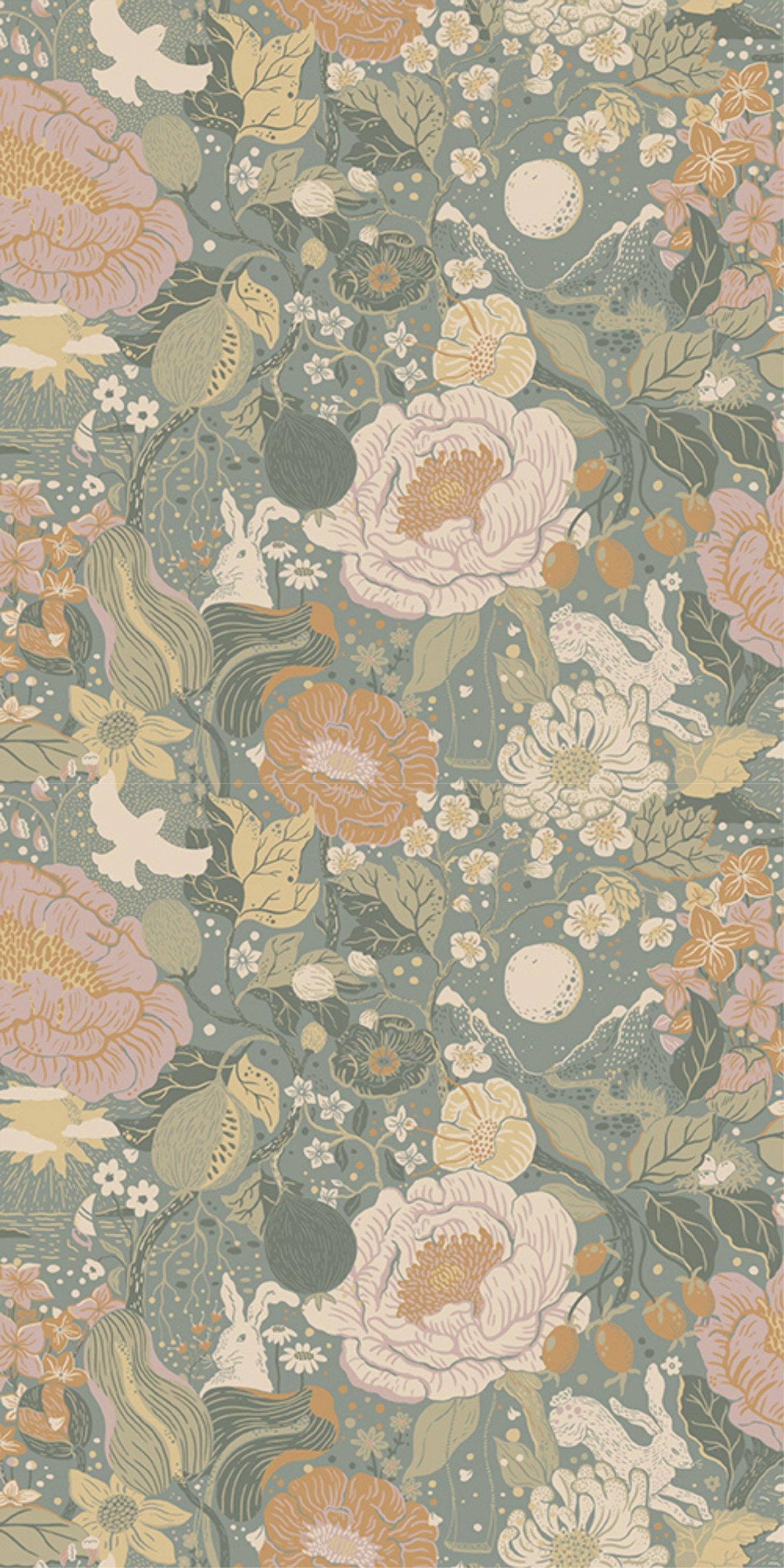 alice i underlandet m&ouml;nster tapet