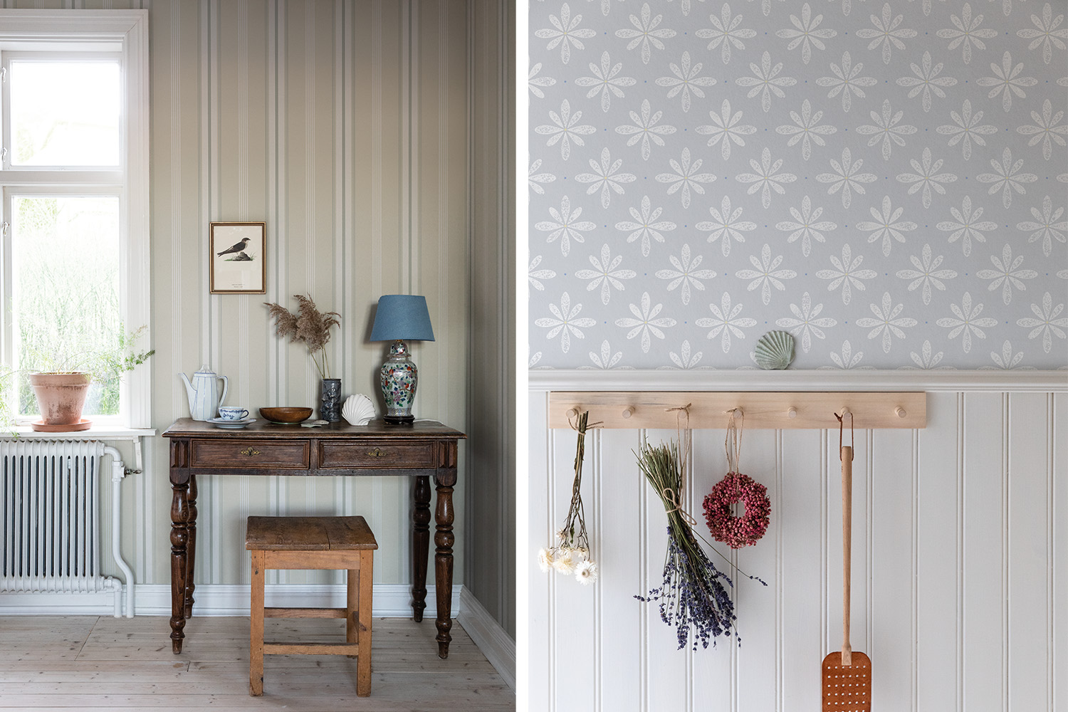 matcha tapet samma rum