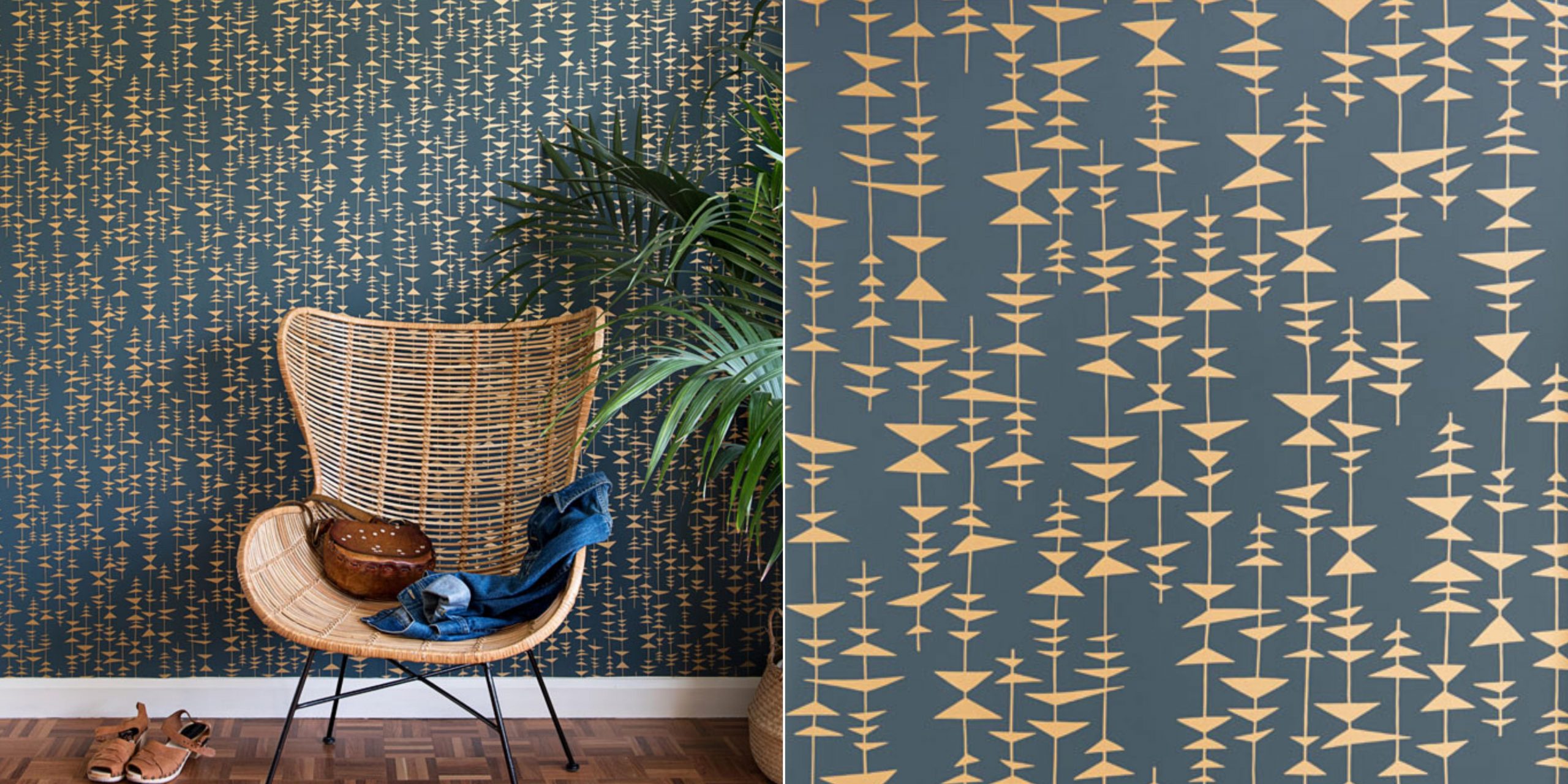 retrotapet geometrisk