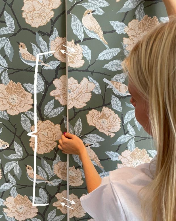 tapetsera med m&ouml;nsterpassning 53 cm betyder - s&aring; h&auml;r g&ouml;r du